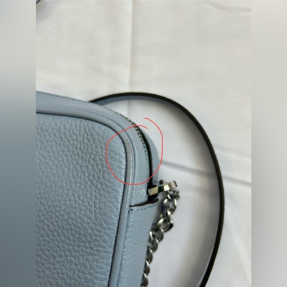 Michael Kors Crossbody Leather Purse Light Blue - Picture 11 of 11